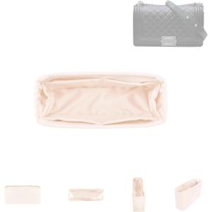 imageDGAZ Silky Purse Organizer Insert for Chanel Leboy Bags Luxury Handbag ampamp Tote Organizer Simplicity bag organizer FuchsiaMedium 25Craie