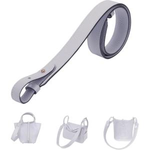 imageDGAZ TC leather shoulder strap for Hermes PicotinLindyEvelyne replaceable crossbody bags strap handmadeBleu Palegold Studs