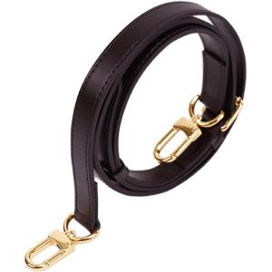 imageDGAZ Vachetta Leather Adjustable Crossbody Strap for Speedy Bag with Gift Box Handmade Shoulder StrapGlossy Brown