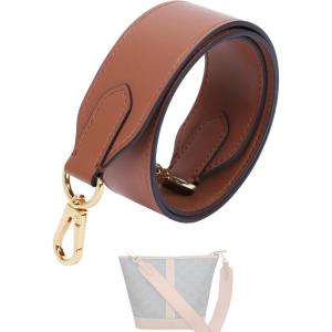 imageDGAZ Vachetta Leather Crossbody Strap for Celine Bucket bag with Gift Box Handmade DIY purse strap15 Inch Wide354 Inch LongCaramel caramel threadCaramel Caramel Thread