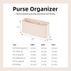 imageDGAZ Purse Organizer Insert For Chanel Mini Square 17 BagsSilk Bag OrganizerLuxury Handbag ampamp Tote ShaperRose lipstickMini Square 17Craie