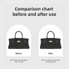 imageDGAZ Purse Organizer Silky Smooth For ShoulderBirkin BagsSilkLuxury Handbag Tote in Bag Shapers WomenGoldShoulderBirkinBlack
