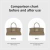 imageDGAZ Purse Organizer Silky Smooth For ShoulderBirkin BagsSilkLuxury Handbag Tote in Bag Shapers WomenGoldShoulderBirkinCris tourterelle