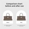 imageDGAZ Purse Organizer Silky Smooth For ShoulderBirkin BagsSilkLuxury Handbag Tote in Bag Shapers WomenGoldShoulderBirkinEtoupe grey
