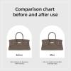 imageDGAZ Purse Organizer Silky Smooth For ShoulderBirkin BagsSilkLuxury Handbag Tote in Bag Shapers WomenGoldShoulderBirkinEtoupe grey