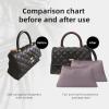 imageDGAZ Purse Pillow Insert for Chanel Coco Handle Bags Silky Pillow Shaper for Luxury HandbagsKonjac PurpleMiniCustom