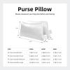 imageDGAZ Purse Pillow Insert for Chanel Coco Handle Bags Silky Pillow Shaper for Luxury HandbagsKonjac PurpleMiniWhite