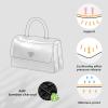 imageDGAZ Purse Pillow Insert for Chanel Coco Handle Bags Silky Pillow Shaper for Luxury HandbagsKonjac PurpleMiniWhite