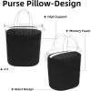 imageDGAZ Purse Pillow Insert for Hermes In the loop bags Memory Foam Silky Pillow Shaper for Luxury HandbagsBlackIn the loop18Black