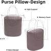 imageDGAZ Purse Pillow Insert for Hermes In the loop bags Memory Foam Silky Pillow Shaper for Luxury HandbagsBlackIn the loop18Konjac Purple