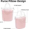 imageDGAZ Purse Pillow Insert for Hermes In the loop bags Memory Foam Silky Pillow Shaper for Luxury HandbagsBlackIn the loop18Pink