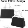 imageDGAZ Purse Pillow Insert for LV Alma bags Memory Foam Silky Pillow Shaper for Luxury HandbagsRubyAlma BBBlack