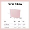 imageDGAZ Purse Pillow Shaper Insert for Chanel 22 Bags Silky Pillow Shaper for Luxury HandbagsBlackSmallPink