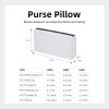 imageDGAZ Purse Pillow Shaper Insert for Chanel CF Bags Silky Pillow Shaper for Luxury HandbagsPink Mini 20White