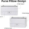 imageDGAZ Purse Pillow Shaper Insert for Chanel CF Bags Silky Pillow Shaper for Luxury HandbagsPink Mini 20White