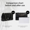 imageDGAZ Purse Pillow Shaper Insert for Chanel CF Bags Silky Pillow Shaper for Luxury HandbagsPink Mini 20White