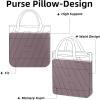 imageDGAZ Purse Pillow Shaper Insert for Hermes Cabas Bags Silky Pillow Shaper for Luxury HandbagsGoldCabas27Konjac Purple
