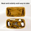 imageDGAZ Silk Handbag Organizer Insert Fits LV ONTHEGO bagsSilky Smooth Bag OrganizerLuxury Handbag ampamp Tote ShaperBlackBBJaune amber