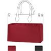 imageDGAZ Silk Handbag Organizer Insert Fits LV ONTHEGO bagsSilky Smooth Bag OrganizerLuxury Handbag ampamp Tote ShaperBlackBBRouge moyen
