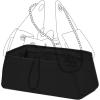 imageDGAZ Silk Purse Organizer Insert Fits Chanel 25 HandbagsSilky Smooth Bag OrganizerLuxury Handbag ampamp Tote ShaperBlackSmallBlack