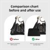 imageDGAZ Silk Purse Organizer Insert Fits Chanel 25 HandbagsSilky Smooth Bag OrganizerLuxury Handbag ampamp Tote ShaperBlackSmallBlack