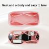 imageDGAZ Silk Purse Organizer Insert Fits Chanel 25 HandbagsSilky Smooth Bag OrganizerLuxury Handbag ampamp Tote ShaperBlackSmallPink