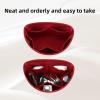 imageDGAZ Silk Purse Organizer Insert Fits Chanel Duma 23A23P BagsSilky Smooth Bag OrganizerLuxury Handbag ampamp Tote ShaperBlackDuma 23A SRouge Cassque