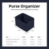 imageDGAZ Silk Purse Organizer Insert Fits Chanel Duma BagsSilky Smooth Bag OrganizerLuxury Handbag ampamp Tote ShaperBlack22A22C23C24P SmallBlue nuit