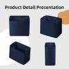 imageDGAZ Silk Purse Organizer Insert Fits DiorBooktote Mini Vertical bagsSilky Smooth Bag OrganizerLuxury Handbag ampamp Tote ShaperTreasure blueBlue Nuit