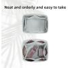 imageDGAZ Silk Purse Organizer Insert Fits LV Nano Noe bagsSilky Smooth Bag OrganizerLuxury Handbag ampamp Tote ShaperBlackNoe ExtraLargePearl gray