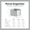imageDGAZ Silk Purse Organizer Insert Fits LV Nano Noe bagsSilky Smooth Bag OrganizerLuxury Handbag ampamp Tote ShaperBlackNoe ExtraLargePearl gray