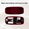 imageDGAZ Silk Purse Organizer Insert Fits LV Side Trunk bagsSilky Smooth Bag OrganizerLuxury Handbag ampamp Tote ShaperBlackSide Trunk SRouge Cassque