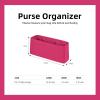 imageDGAZ Silk Purse Organizer Insert For Chanel 31 BagsSilky Smooth Bag OrganizerLuxury Handbag ampamp Tote ShaperRose pourpre31 bag miniRose pourpre