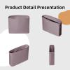 imageDGAZ Silk Purse Organizer Insert For Hermes Cabas 2740 Bags Luxury Handbag ampamp Tote Organizer Simplicity bag organizerBlackCabas27Konjac Purple