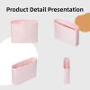 imageDGAZ Silk Purse Organizer Insert For Hermes Cabas 2740 Bags Luxury Handbag ampamp Tote Organizer Simplicity bag organizerBlackCabas27Pink