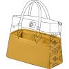 imageDGAZ Silk Purse Organizer Insert For On My Side bagsSilky Smooth Bag OrganizerLuxury Handbag ampamp Tote ShaperBlackSJaune amber
