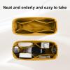 imageDGAZ Silk Purse Organizer Insert For On My Side bagsSilky Smooth Bag OrganizerLuxury Handbag ampamp Tote ShaperBlackSJaune amber