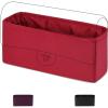 imageDGAZ Purse Organizer Insert For Chanel Mini Square 17 BagsSilk Bag OrganizerLuxury Handbag ampamp Tote ShaperRose lipstickMini Square 17Wine Red