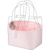 imageDGAZ Silk Purse Organizer Insert Fits Dior Toujours Vertical Tote BagsSilky Smooth Bag OrganizerLuxury Handbag ampamp Tote ShaperBiscuitSmallPink