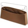 imageDGAZ Silk Purse Organizer Insert Fits Hermes Kelly Elan BagsSilky Smooth Bag OrganizerLuxury Handbag ampamp Tote ShaperBlackGold