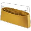 imageDGAZ Silk Purse Organizer Insert Fits Hermes Kelly Elan BagsSilky Smooth Bag OrganizerLuxury Handbag ampamp Tote ShaperBlackJaune amber