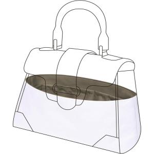 imageDGAZ Lightweight Purse Organizer Insert for GYARD Saigon Bagsilk and DupontPaper handbag inner for Luxury BagsEtoupe greySaigon MM