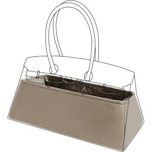 imageDGAZ Purse Organizer Silky Smooth For ShoulderBirkin BagsSilkLuxury Handbag Tote in Bag Shapers WomenGoldShoulderBirkinCris tourterelle