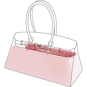 imageDGAZ Purse Organizer Silky Smooth For ShoulderBirkin BagsSilkLuxury Handbag Tote in Bag Shapers WomenGoldShoulderBirkinPink