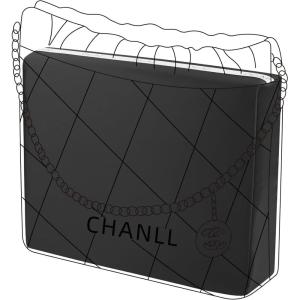 imageDGAZ Purse Pillow Shaper Insert for Chanel 22 Bags Silky Pillow Shaper for Luxury HandbagsBlackSmallBlack
