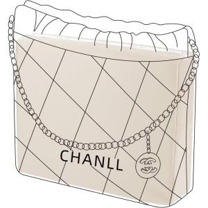 imageDGAZ Purse Pillow Shaper Insert for Chanel 22 Bags Silky Pillow Shaper for Luxury HandbagsBlackSmallCraie