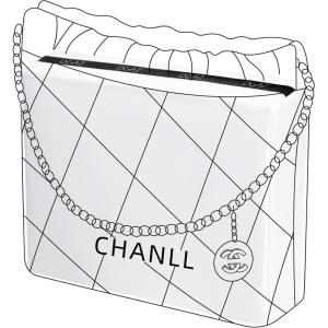 imageDGAZ Purse Pillow Shaper Insert for Chanel 22 Bags Silky Pillow Shaper for Luxury HandbagsBlackSmallWhite