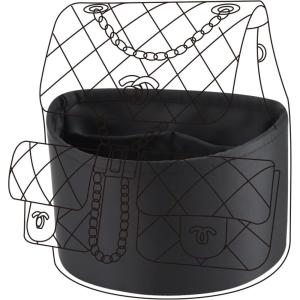 imageDGAZ Silk Purse Organizer Insert Fits Chanel Duma 23A23P BagsSilky Smooth Bag OrganizerLuxury Handbag ampamp Tote ShaperBlackDuma 23A SBlack