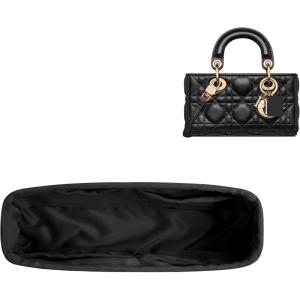 imageDGAZ Silk Purse Organizer Insert Fits Dior Djoy BagsSilky Smooth Bag OrganizerLuxury Handbag ampamp Tote ShaperBlackDjoy SBlack