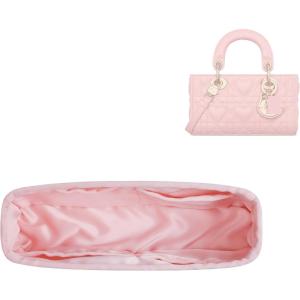 imageDGAZ Silk Purse Organizer Insert Fits Dior Djoy BagsSilky Smooth Bag OrganizerLuxury Handbag ampamp Tote ShaperBlackDjoy SPink